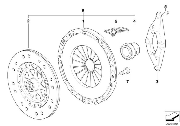 Clutch/twin mass flywheel ->47340210014