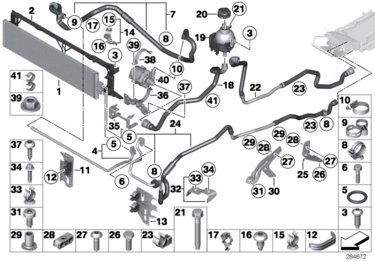 Cooling circuit, el. machine electronics ->53765170648