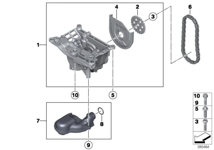 Lubrication system/Oil pump with drive ->51040114248