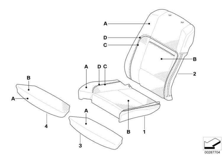 Individual cover,Klima-Leather comf.seat ->50139911013