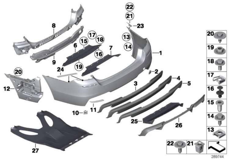 M trim panel, rear ->52148517795