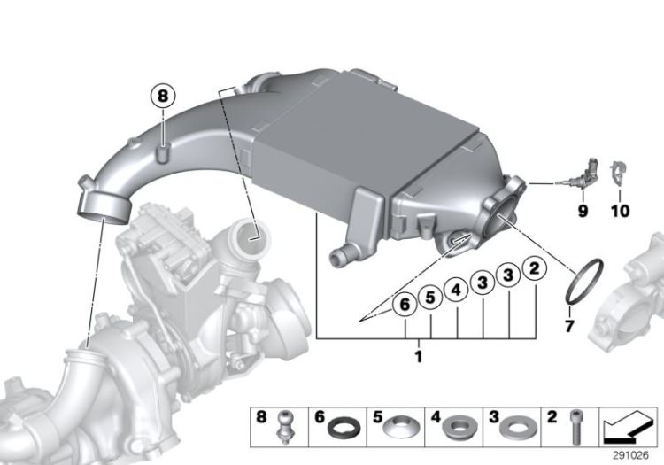 Charge-air cooler ->54641170664