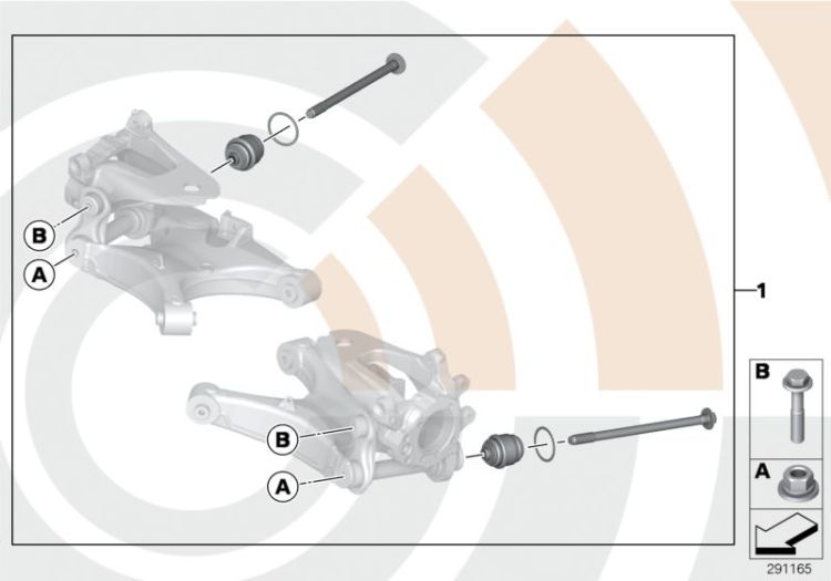 Repair kit, ball joint ->47536331678