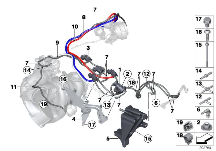 Vacum control-engine-turbo charger ->47755113870