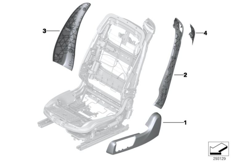 Individual seat trims, front ->53281911231