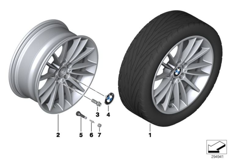 BMW LA wheel, V-spoke 426 - 19`` ->51261361755