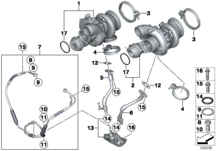 Turbo charger with lubrication ->51921114164