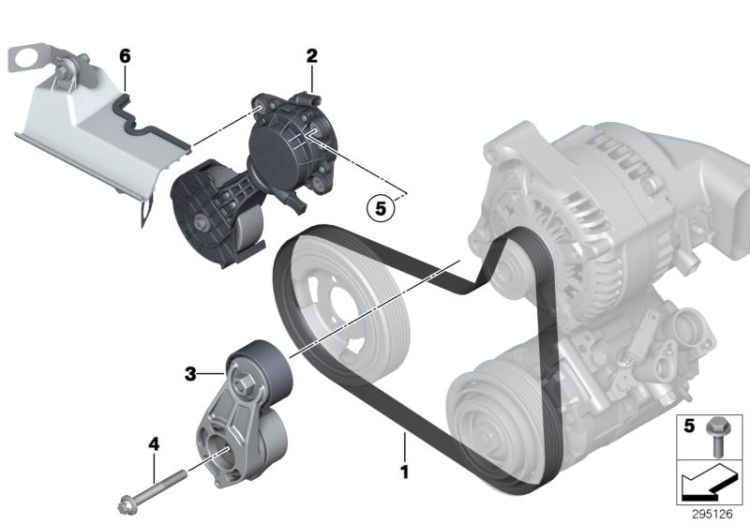 Belt Drive Water Pump/Alternator ->53622114998