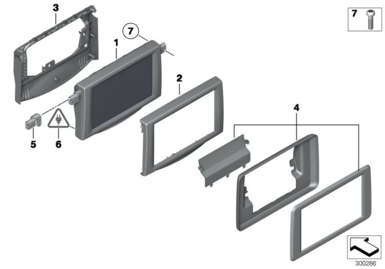 Monitor para las plazas traseras ->51261651875