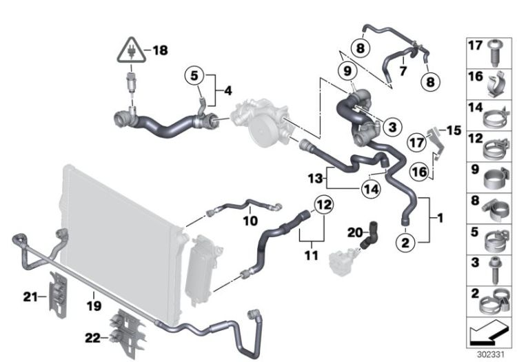 Clip, numéro 21 dans l'illustration