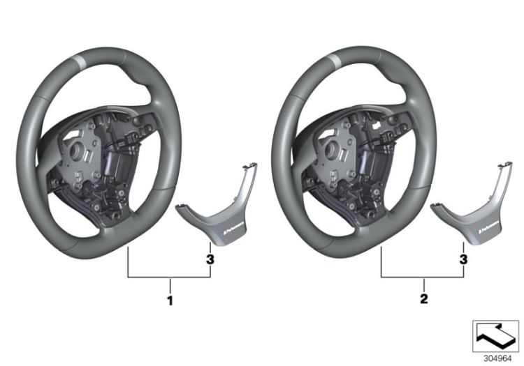 M Performance steering wheel ->1330072