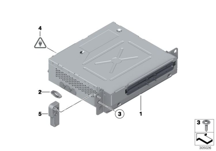 65129250695 Spacer left Audio Navigation Electronic Systems Radio multi information display BMW 7er F04 F12 F13 F06 F02N >305026<, Pieza distanziadora izquierda