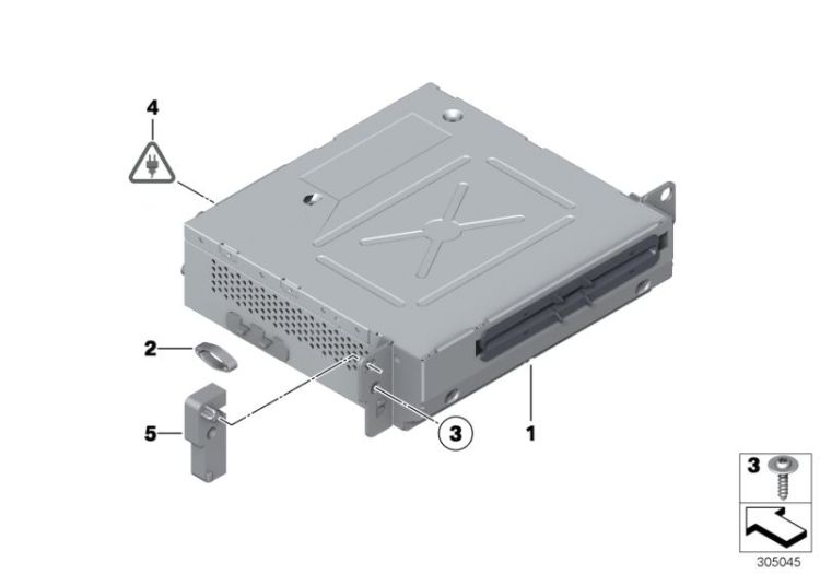 RP REMAN Car Information Computer, Mid, Number 01 in the illustration