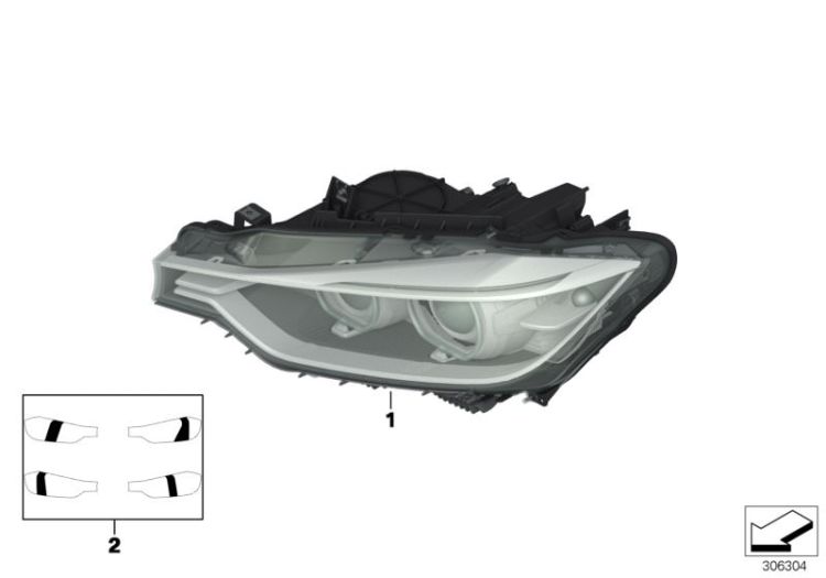 Headlight ->54108631349