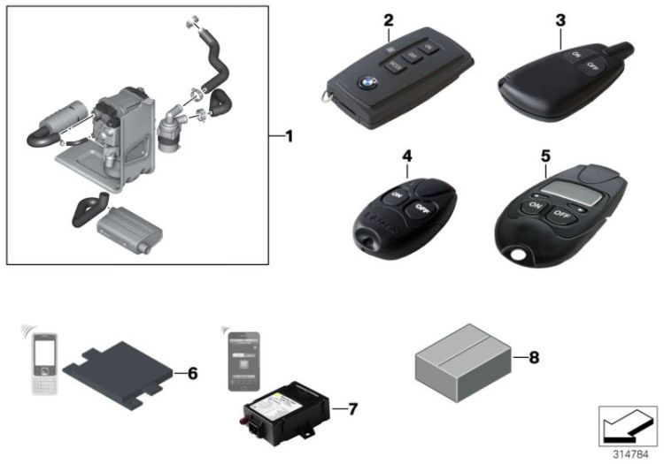 Kit montagg.,riscaldamento autonomo ->50473030912