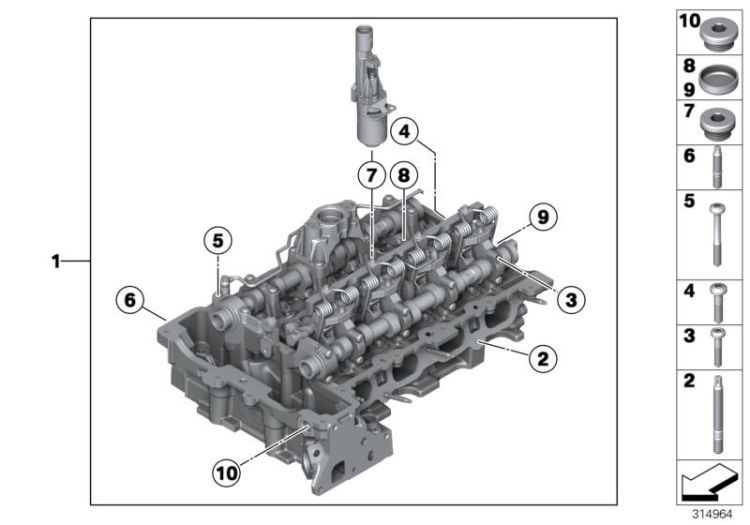 Cylinder head ->53261114763