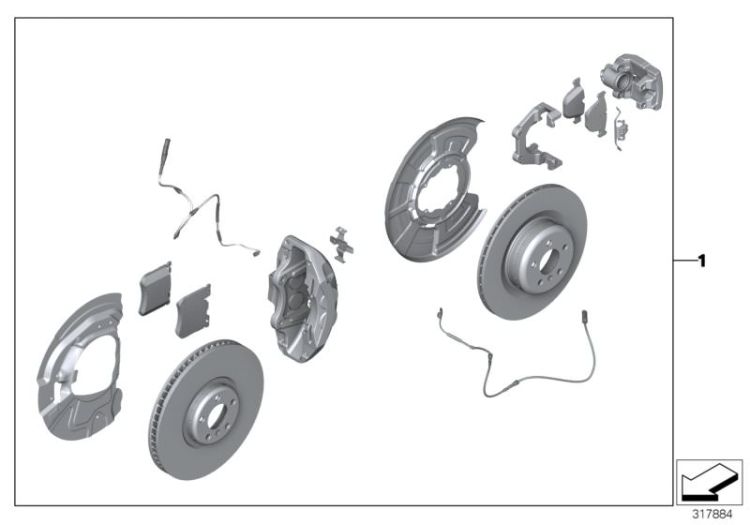 Sports brake retrofit kit ->1488445