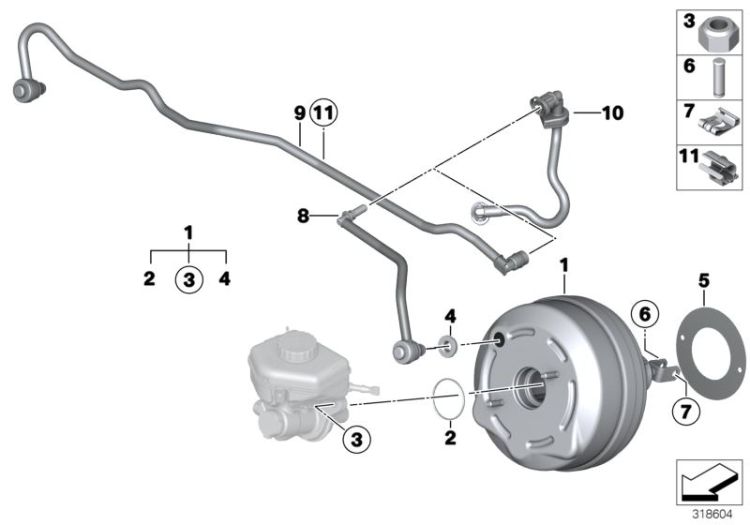 Brake servo unit ->56521115664