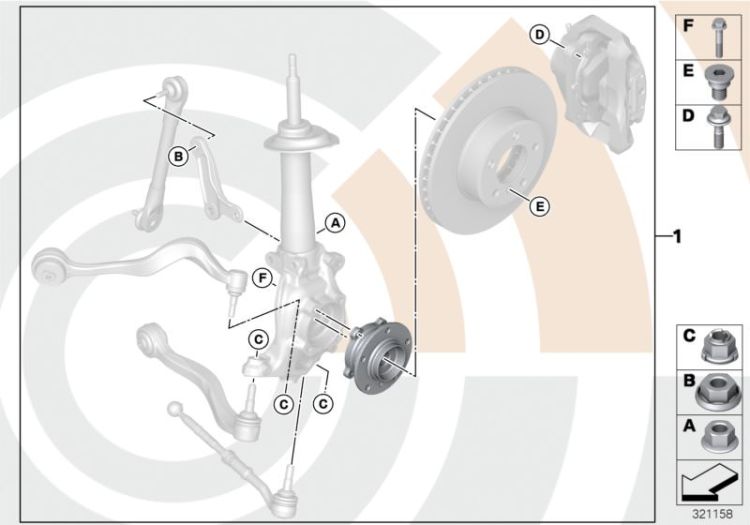 Repair kit, wheel bearing, front ->47755311047