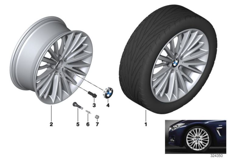 Ruota l.l. BMW multirazza 399 - 19`` ->54108361830