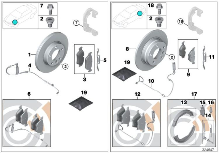 Service, brakes ->1484305