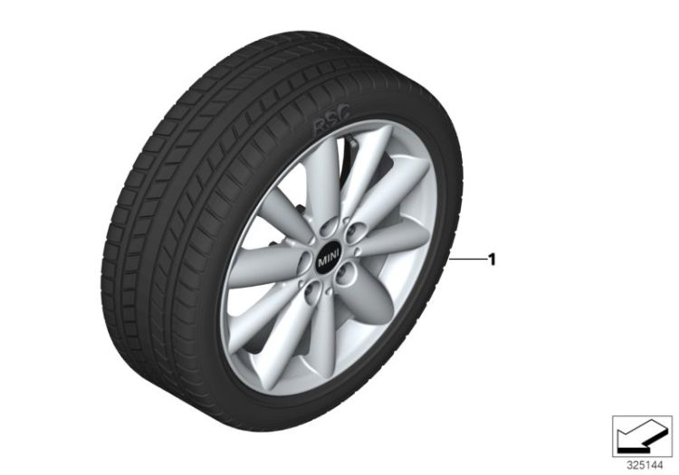 Winter wheel&tyre Radial Spoke 508 ->56281034539