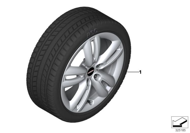 Winter wheel&tyre JCW. track spoke 501 ->56281034536
