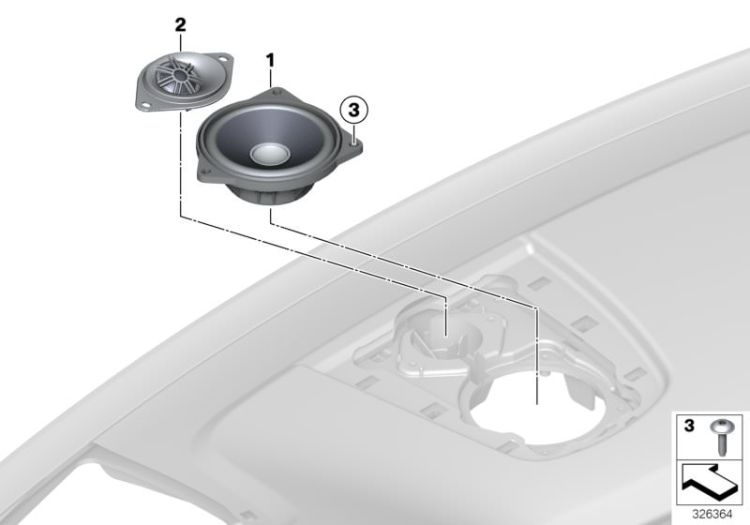 Loudspeaker, instrument panel ->51931652034