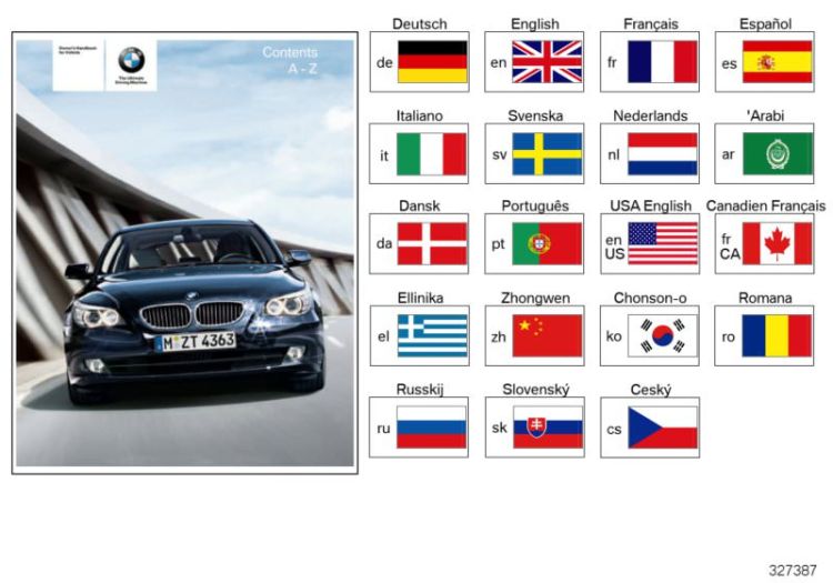 01402600706 Owner´s handbook E60 E61 Technical Literature On board literature BMW 5er F07 01402600196 E61N >327387<, Uso e manutenzione E60, E61