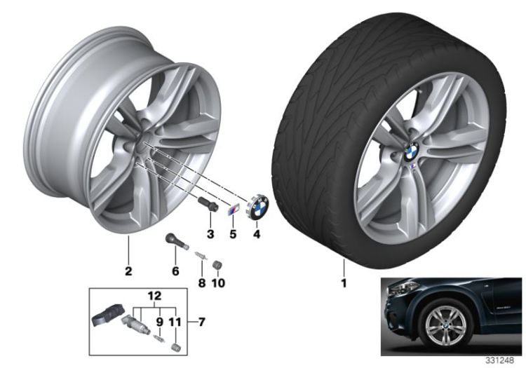 BMW LM Rad M Doppelspeiche 467 - 19