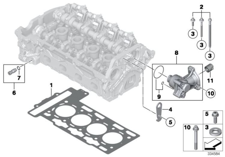 Cylinder head attached parts ->50904131269