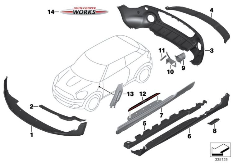 Retrofit JCW Aerokit ->55487031154