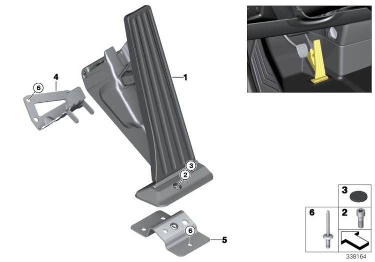 Acceleration/accelerator pedal module ->48508350274