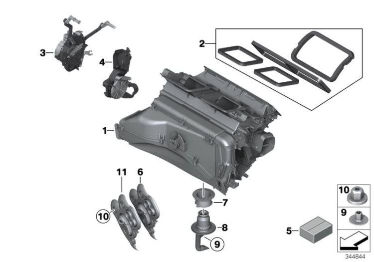 Housing parts - air conditioning ->48480641777