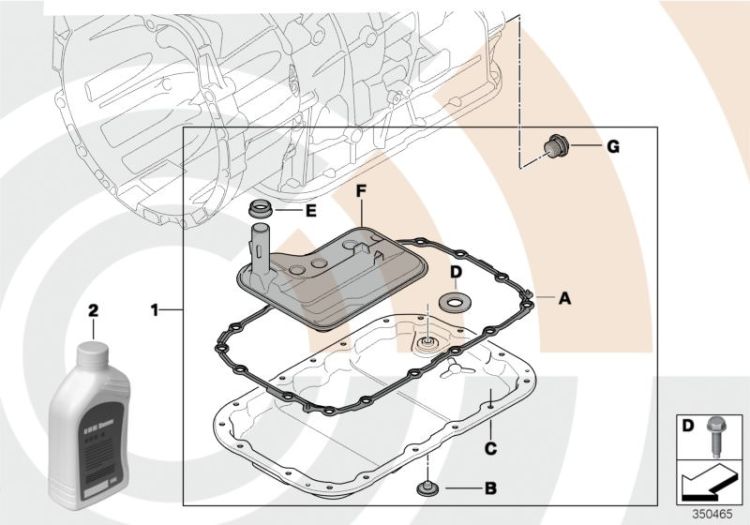 Fluid change kit, autom. transmission ->49506241393