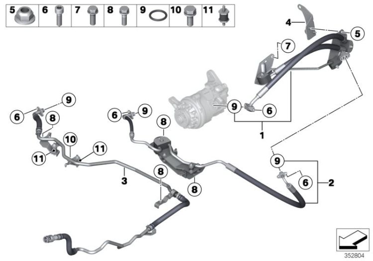 Oil lines / Adaptive Drive ->56081322266