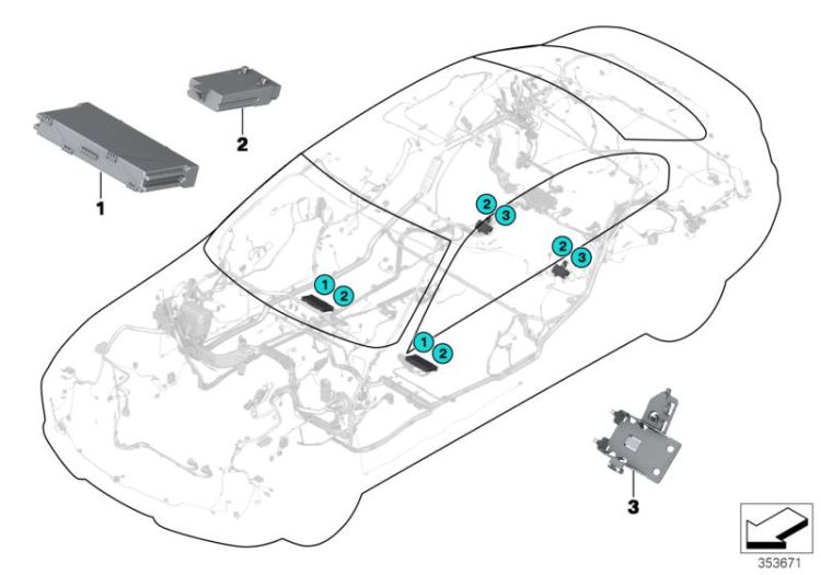 ECU, seat module ->54108613598