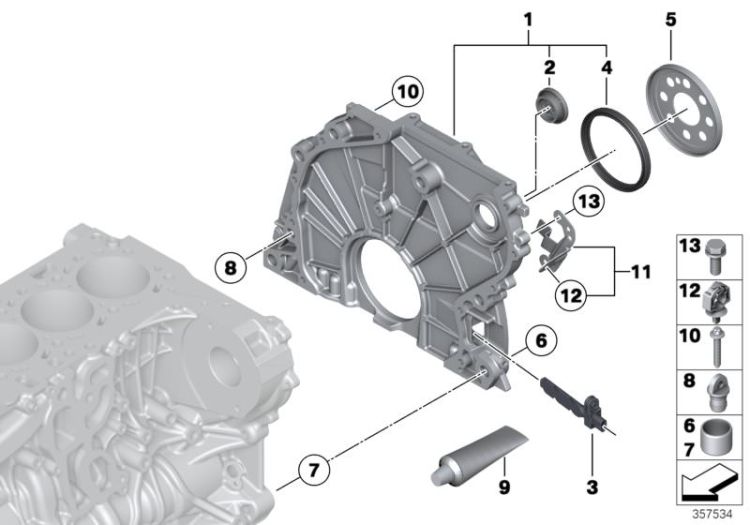 Timing case cover ->50142114078