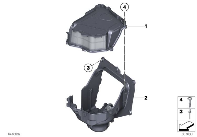 Single parts, blower housing ->51261641680