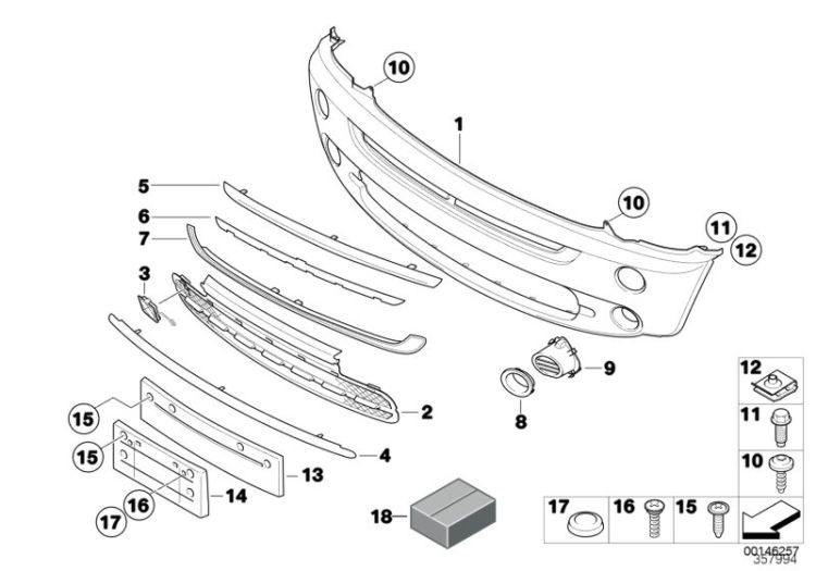 Trim panel, front ->48015515363