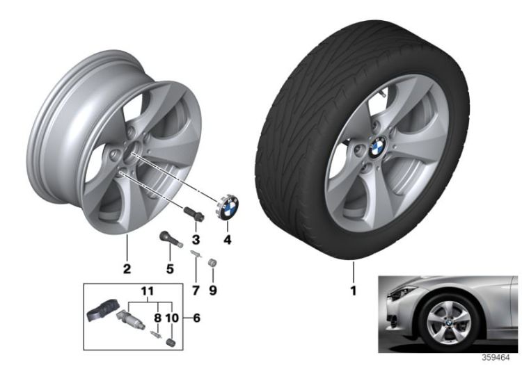 BMW LA wheel Streamline 306 - 16`` ->48480361482