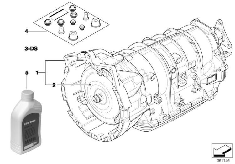 Automatic gearbox A5S360R / A5S390R ->47540240830