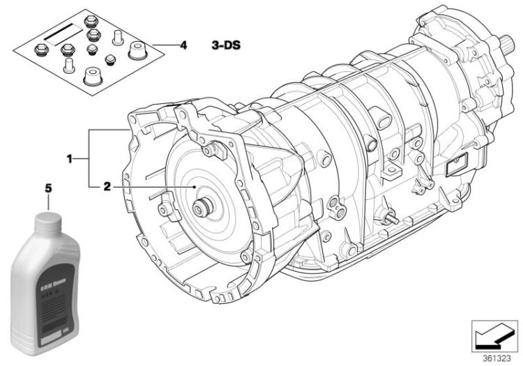 Automatic gearbox A5S390R - 4-wheel ->47619240830