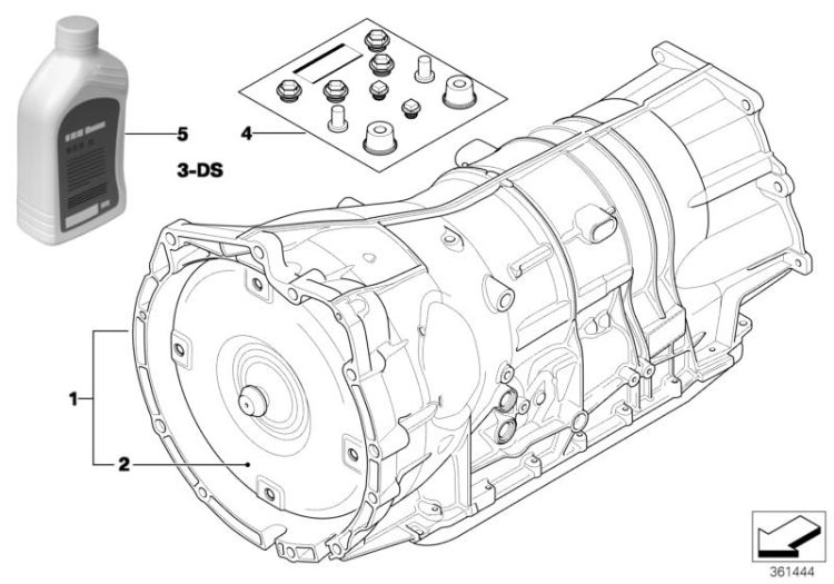 Automatic gearbox GA6HP26Z - 4-wheel ->48825241016