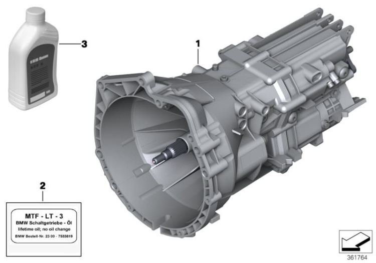 Manual gearbox GS6-17BG ->48461230996