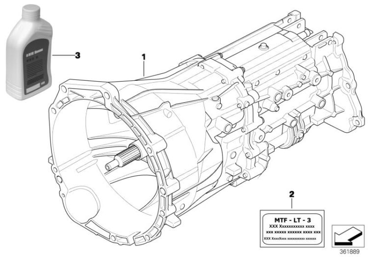 Manual gearbox GS6X53DZ- 4-wheel ->51043231077