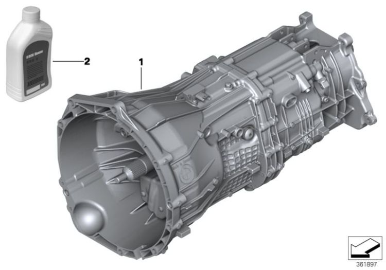 Manual gearbox GS6X45DZ ->51925231131