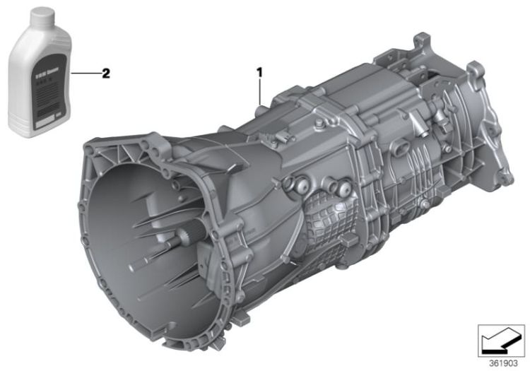 Manual gearbox GS6X45BZ ->53261231165