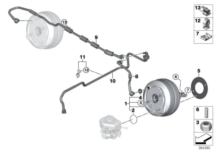 Brake servo unit ->56190341967