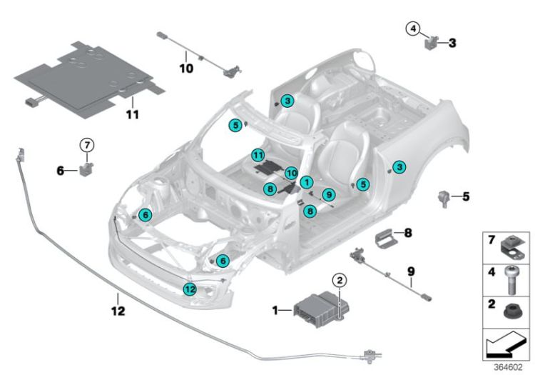 Electric parts, airbag ->52632341933